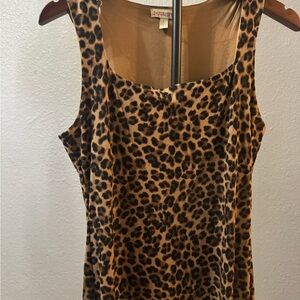 Justify Leopard Print maxi dress/ jean jacket not included or black cover